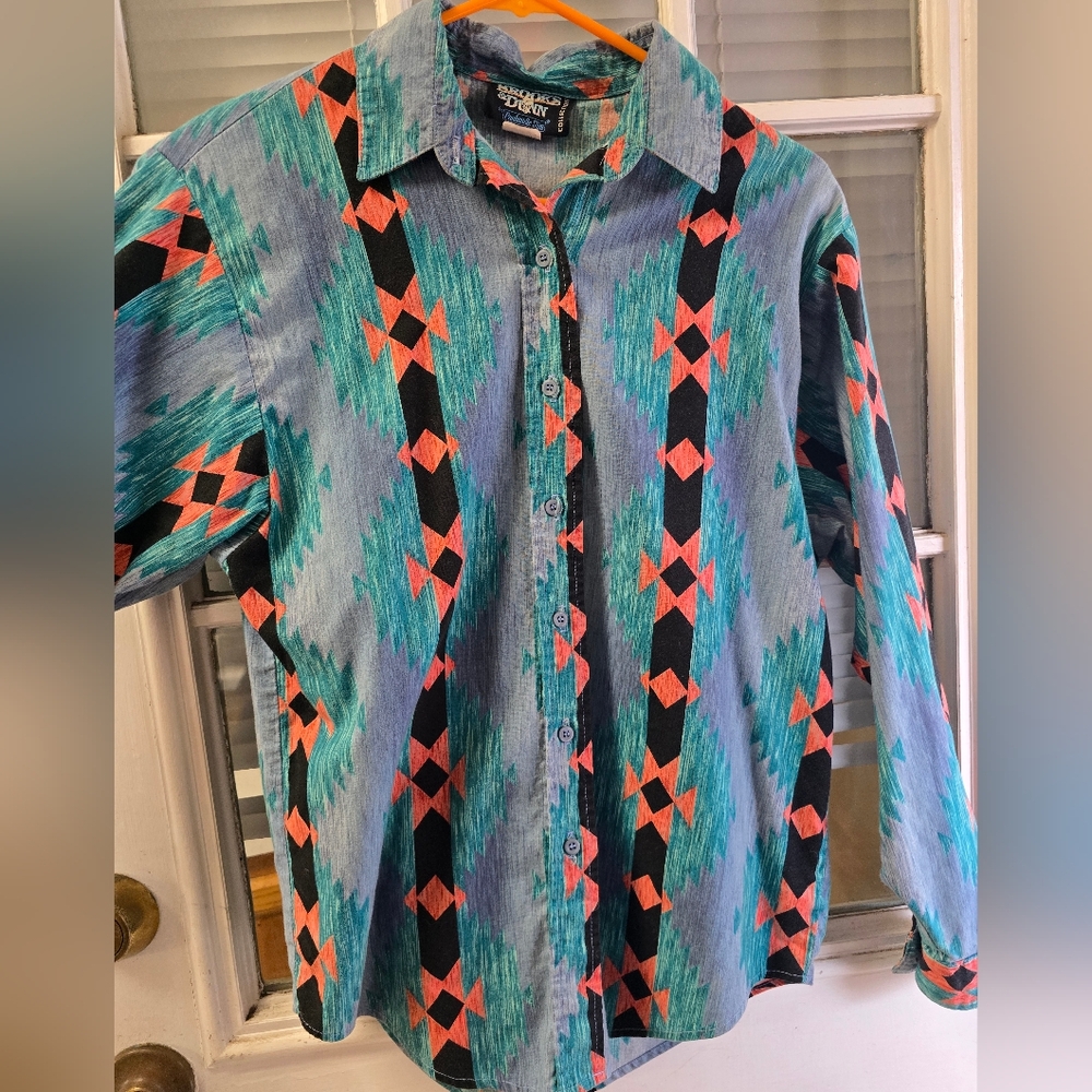 Pandhandle Slim x Brooks and Dunn Vintage Button Up Women's size S